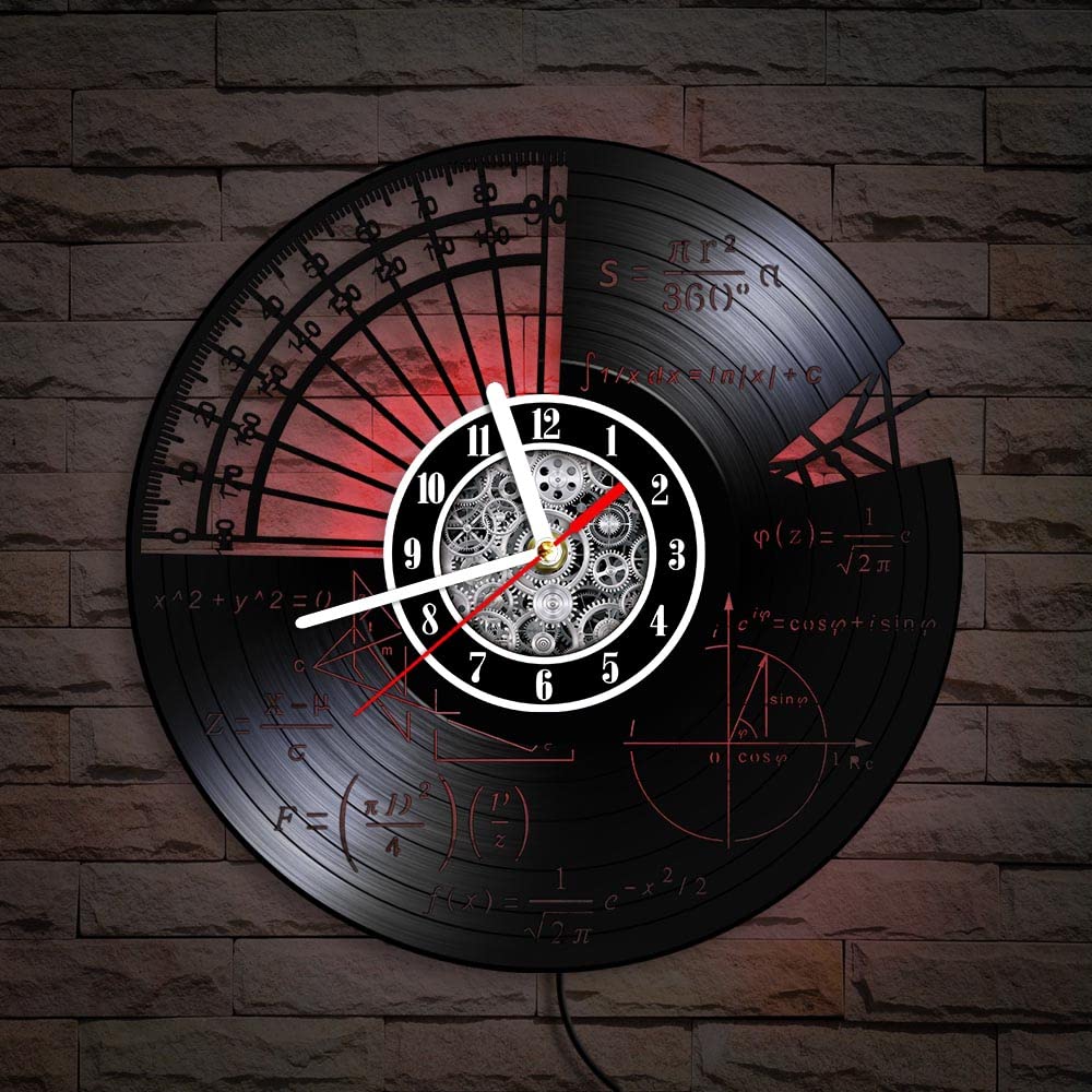Amazon.com: The Geeky Days Math Equation Vinyl Record LED Wall
